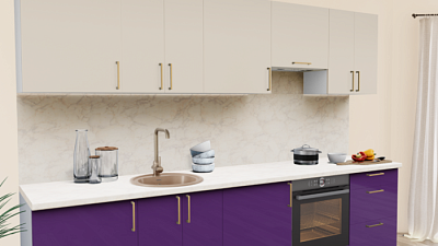 Кухня на заказ Пастель мокко - Виолетта